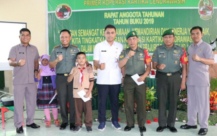 Dandim 0504/JS Buka Rapat Anggota Tahunan Koperasi Kartika Cendrawasih