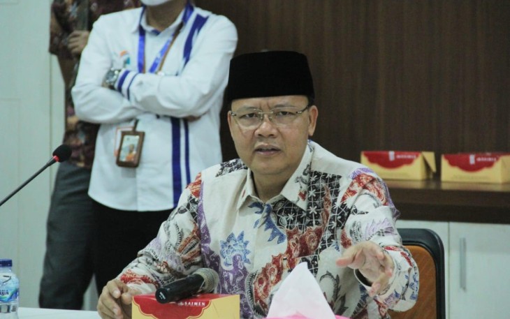 Gubernur Bengkulu Rohidin saat membuka sekaligus meninjau Posko Koordinator Wilayah Satgas BUMN Tanggap Bencana Nasional Covid-19 Provinsi Bengkulu