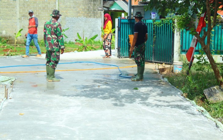 Jalan H. Amin Selesai Dicor
