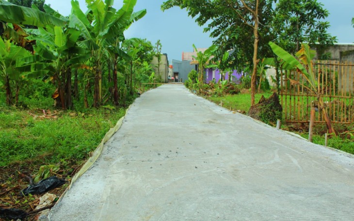 Jalan H.Amin Selesai Dicor