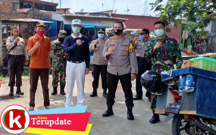 Dandim 0505/JT dan Kapolres serta Yayasan Budha Tzu Chi Distribusi Paket Sembako di Wilayah Jaktim