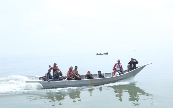 Gugus Tugas Covid 19 Asahan Lakukan Penyisiran Jalur Tikus di Sepanjang Pesisir Pantai Pematang Sei Baru
