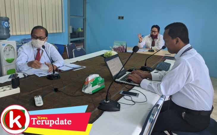 KPPN Mukomuko melakukan rapat koordinasi secara daring