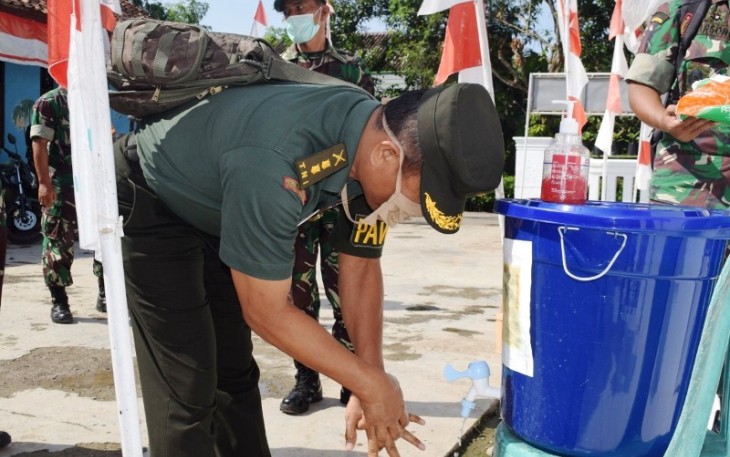 Tim Wasev Kodam IV Diponegoro Apresiasi SOP Pemdes Pantirejo Terkait Virus Corona