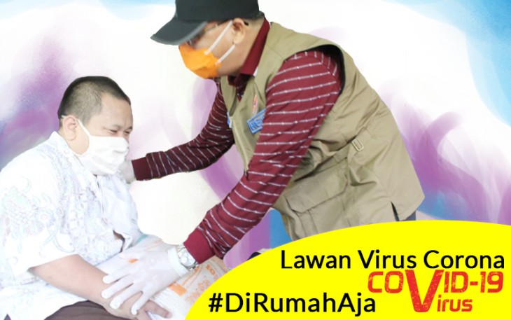 Gubernur Bengkulu Rohidin Mersyah saat memberikan bantuan ke anak panti asuhan