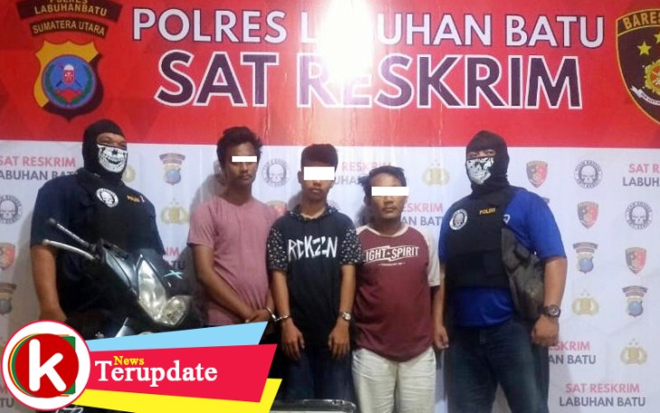 3 pelaku saat diamankan
