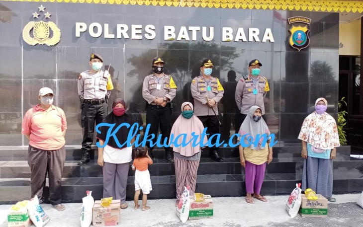 Kapolres Batu Bara Bantu Kaum Dhuafa