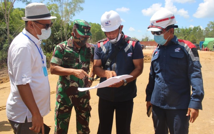 Danrem 033/WP Tinjau Lahan Pembangunan Makogasgabpad Pulau Galang Batam