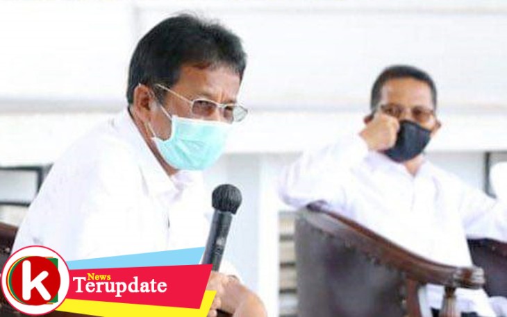 Walikota Batam/Kepala BP Batam Muhammad Rudi selaku Ketua Gugus Tugas Percepatan Penanganan Covid-19 Kota Batam didampingi Wakil Walikota Batam Amsakar Achmad