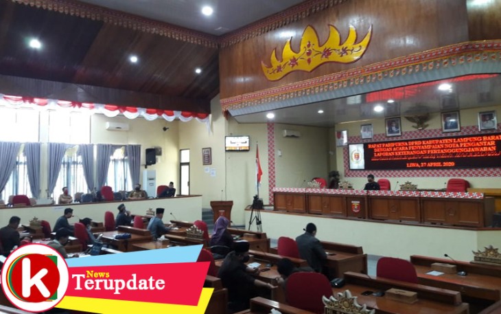 DPRD Lambar Gelar Paripurna LKPJ 2019 Melalui Virtual
