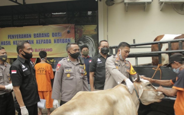 Polres Batang Kembalikan Barang Bukti ke Pemilik