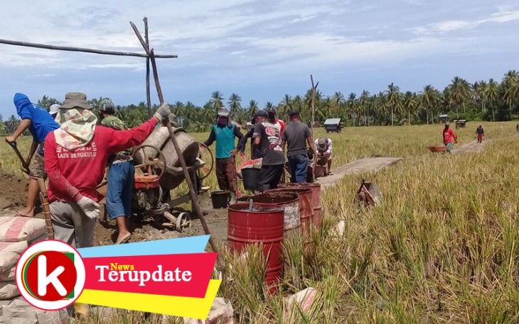DD 40 Persen Kemang Manis Kaur Tengah Bangun Rabat Beton