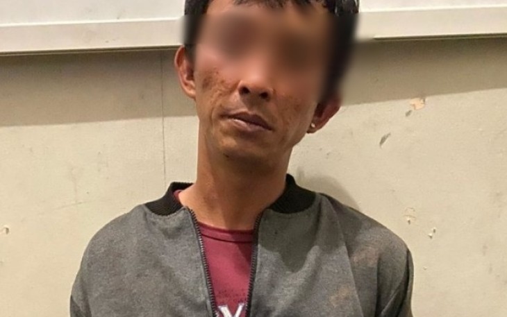 Tersangka saat diamankan