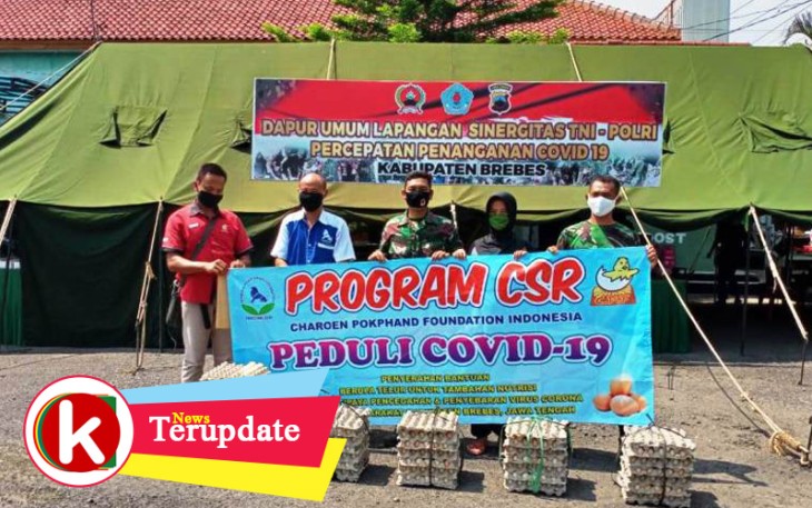 Seribu Telur Buat Dapur Umum Kodim Brebes