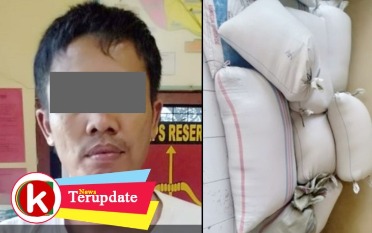 Tersangka dan Barang Bukti saat diamankan