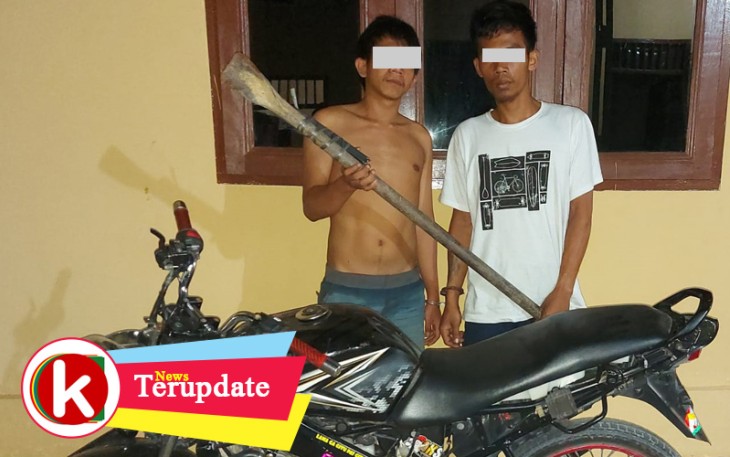Tersangka dan Barang Bukti saat diamankan