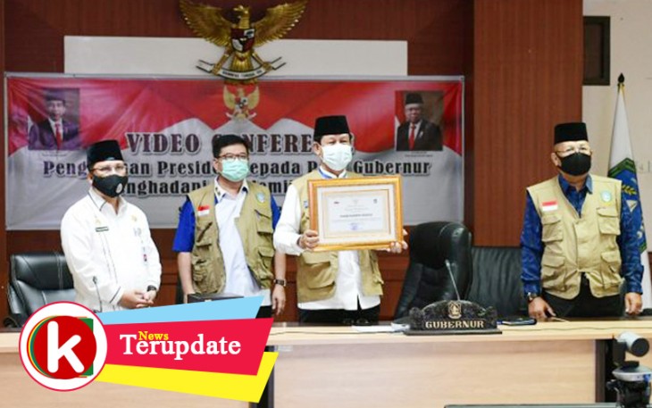 Gubernur Kepulauan Riau H. Isdianto usai vidcon