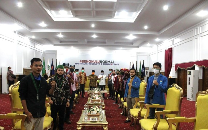 audensi gabungan organisasi Mahasiswa Cipayung Plus Bengkulu