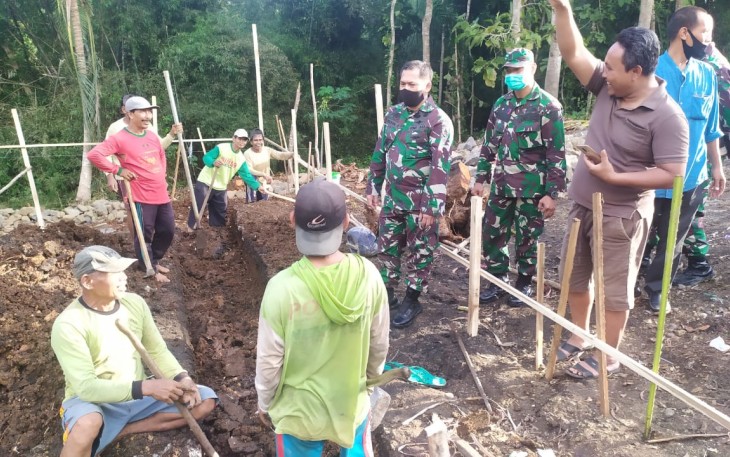 Dandim 0807/Tulungagung Tinjau Lokasi TMMD 108 di Desa Ngepoh