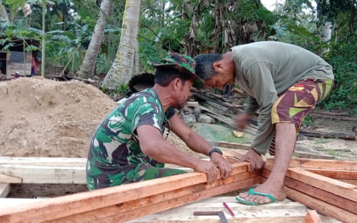 TNI Hidupkan Budaya Gotong Royong Lewat TMMD 108 Konkep