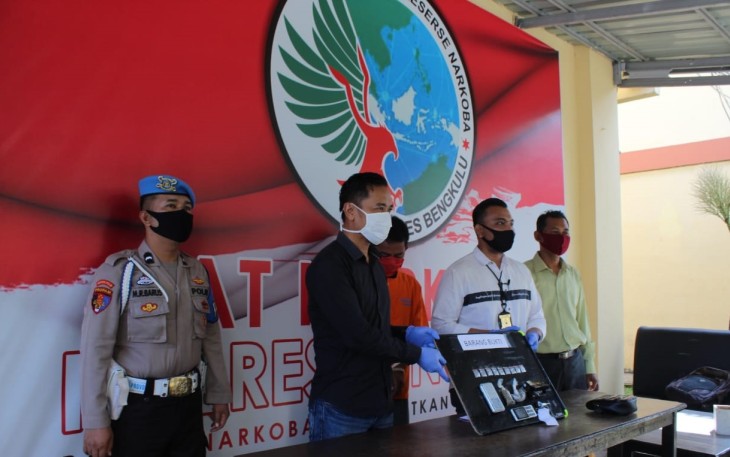 Warga Benteng Diamankan Sat Res Narkoba Polres Bengkulu