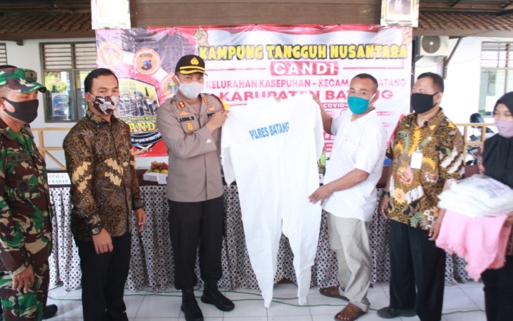 Polres Batang Bentuk 106 Kampung Tangguh Nusantara Candi