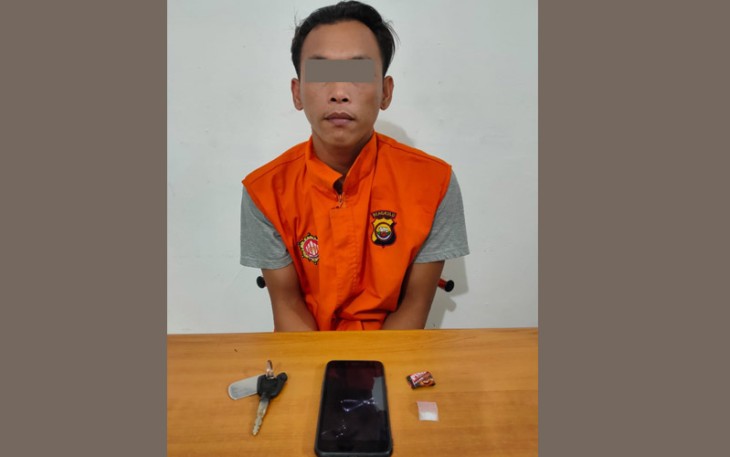 Tersangka saat diamankan