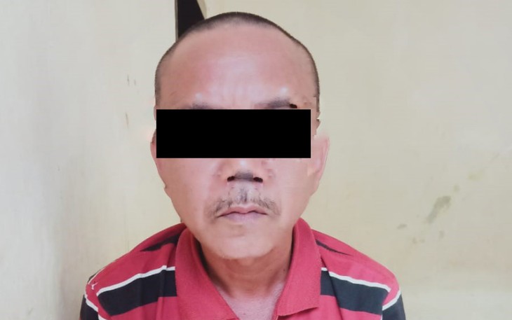 Tersangka saat diamankan