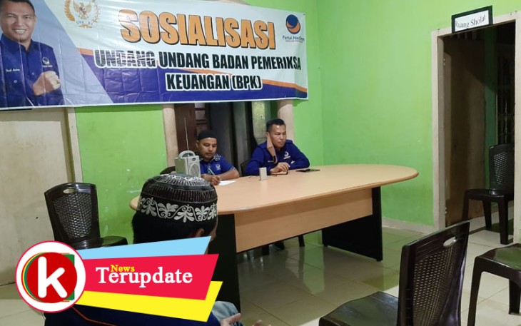 Hasbi Anshory (kanan) saat Sosialisasi UU BPK RI di Rumah Aspirasi 