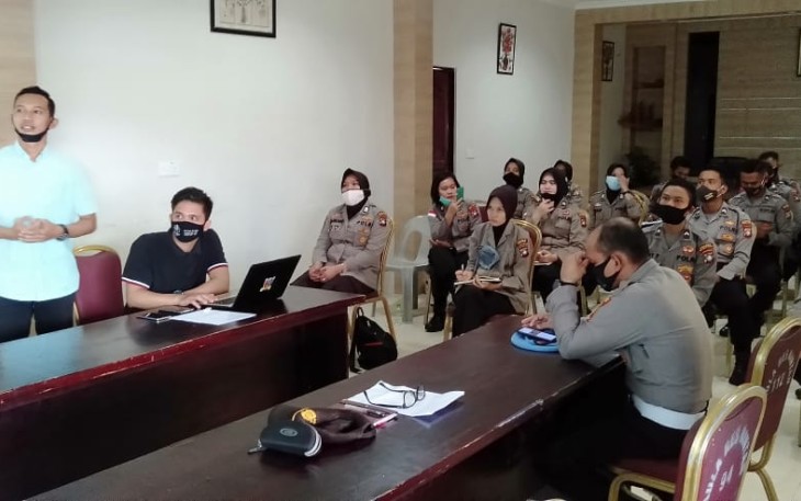 Polres Bintan Adakan Latihan Aplikasi Pelayanan Call Center 110