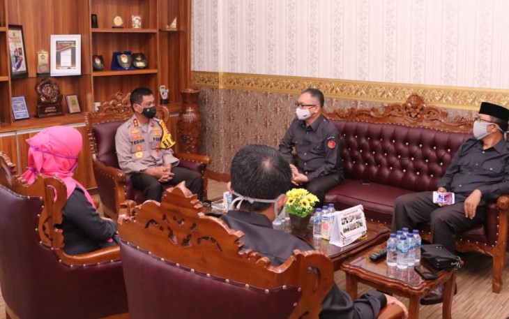 Pertemuan Kapolda Bengkulu Bersama Ketua Bawaslu dan Anggota
