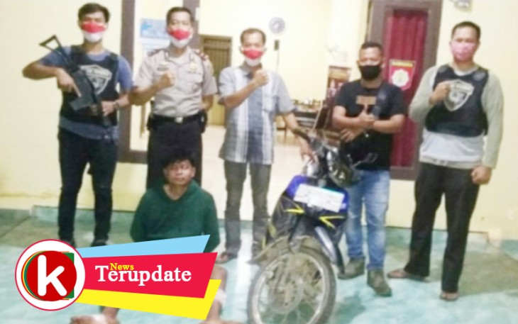 Tersangka dan Barang Bukti saat diamankan
