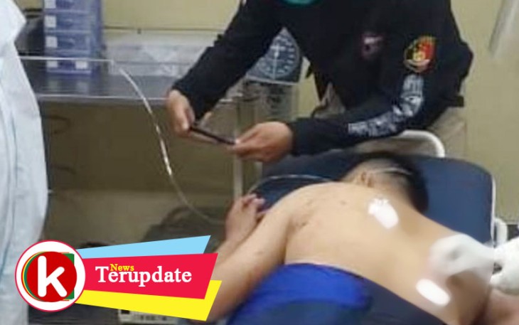 Korban saat mendapat penanganan medis
