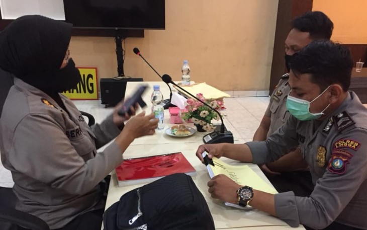 Polres Lingga Mengikuti Asistensi Indek Tata Kelola Online (ITK-O) di Polres Tanjung Pinang
