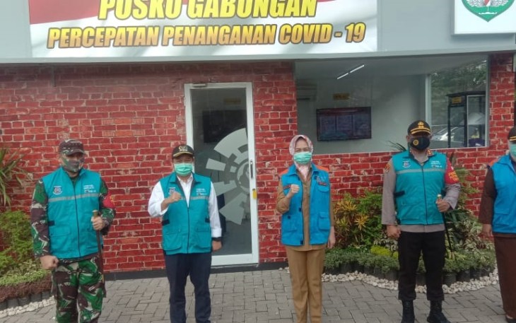Dandim Bersama Forkopimda Tangsel Monitoring Posko Gabungan PPC