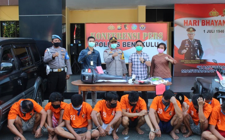 Pelaku Curat Ditangkap Sat Reskrim Polres Bengkulu