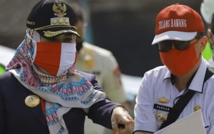 Bupati Tulang Bawang Didampingi Kadis PU Puncak Setiawan Tinjau Lokasi Pembangunan Icon Ikan Jelabat