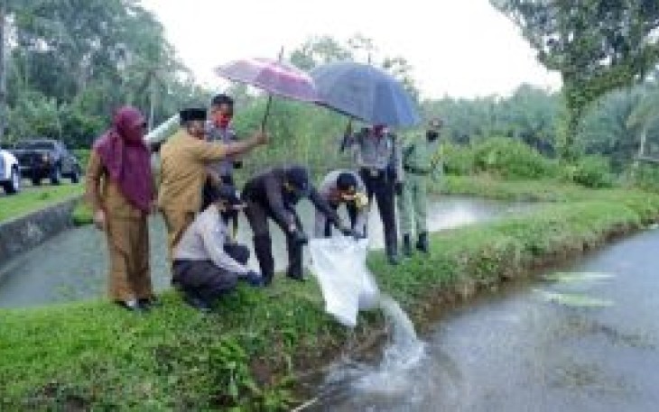 Polres BU Polda Bengkulu Launching Kampung Berseri