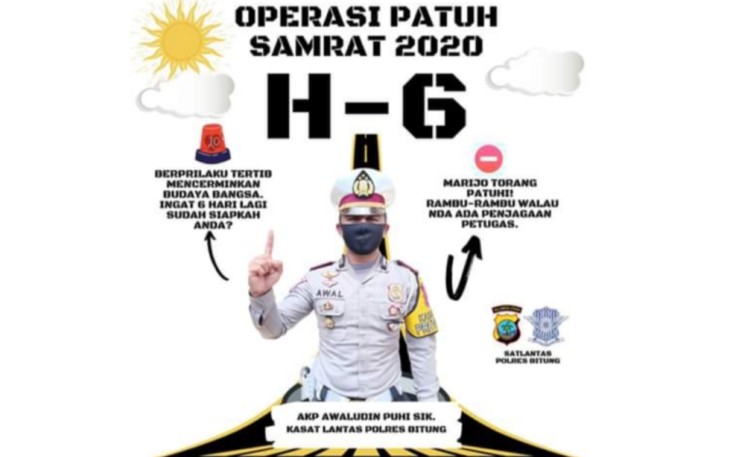 Satlantas Polres Bitung Enam Hari Lagi Akan Gelar Operasi Patuh Samrat 2020