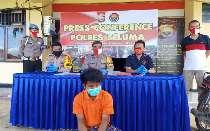 Polres Seluma Press Release Tersangka dan Barang Bukti 