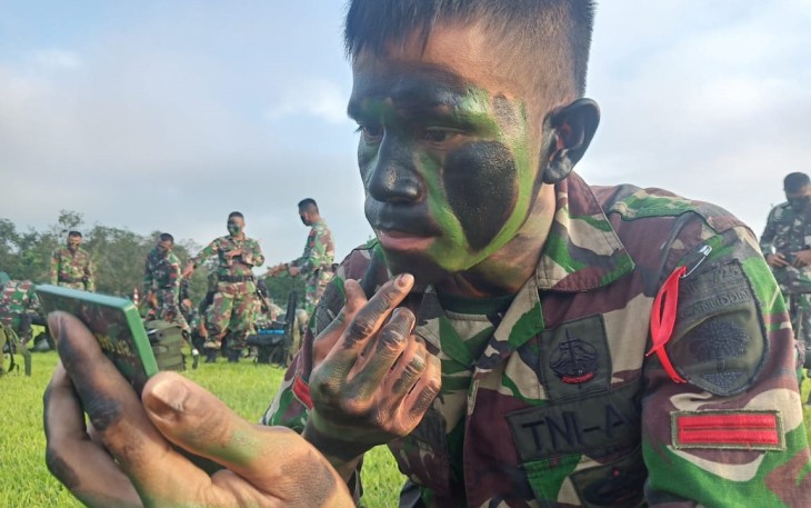 Yonif 725/Woroagi Gelar Uji Siap Tempur Tingkat Peleton Senapan