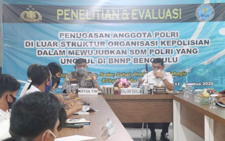 Puslitbang Polri Datangi BNNP Bengkulu