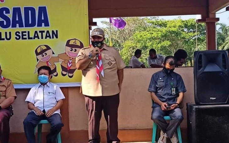 Wakil Bupati Bengkulu Selatan Rifai Tajuddin Saat Memberikan Arahan 