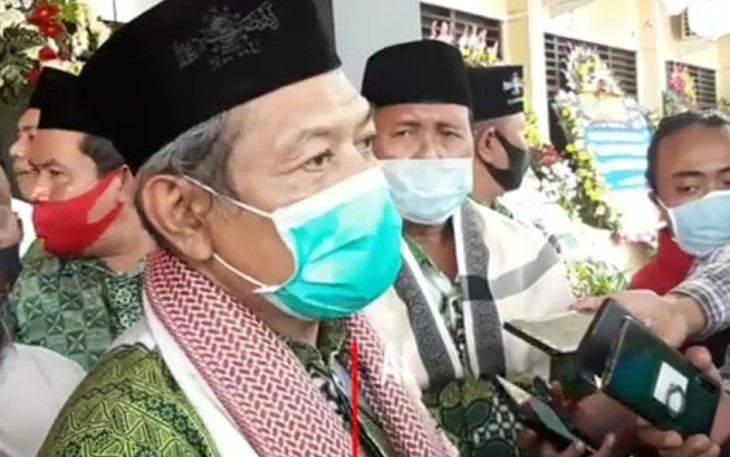 Pengurus Cabang Nahdatul Ulama (PCNU) se-Solo Raya saat mendatangi Mapolresta Surakarta.