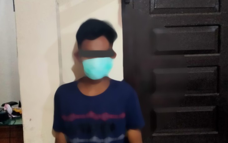 Terduga Pelaku Jambret saat diamankan