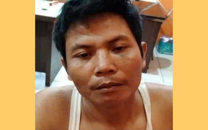 Tersangka saat diamankan