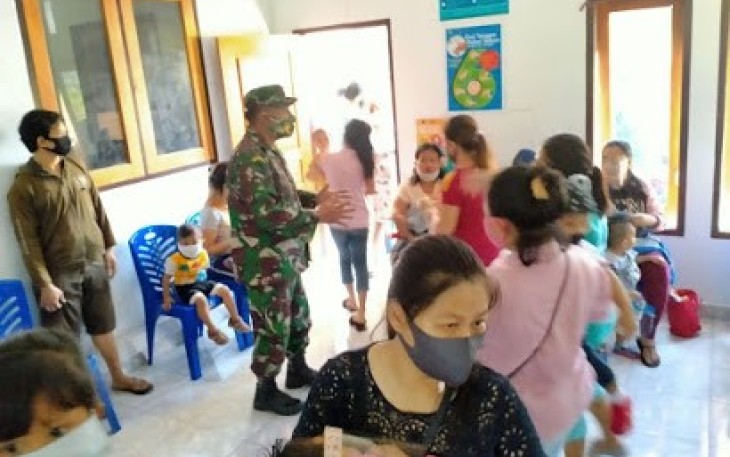 Babinsa Dampingi Kegiatan Posyandu
