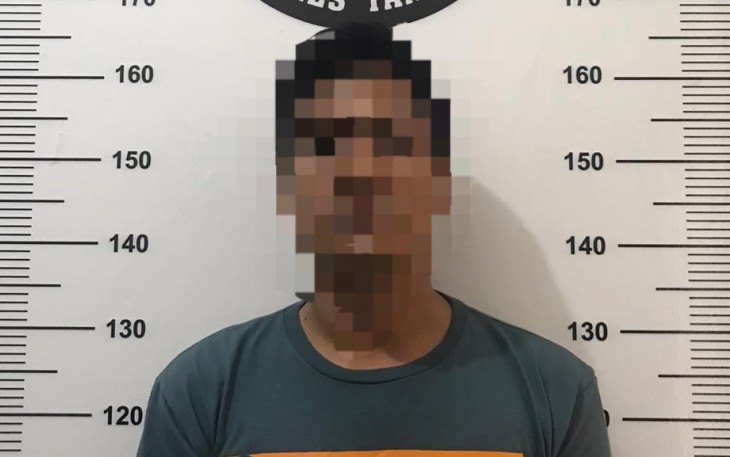 Terduga pelaku saat diamankan
