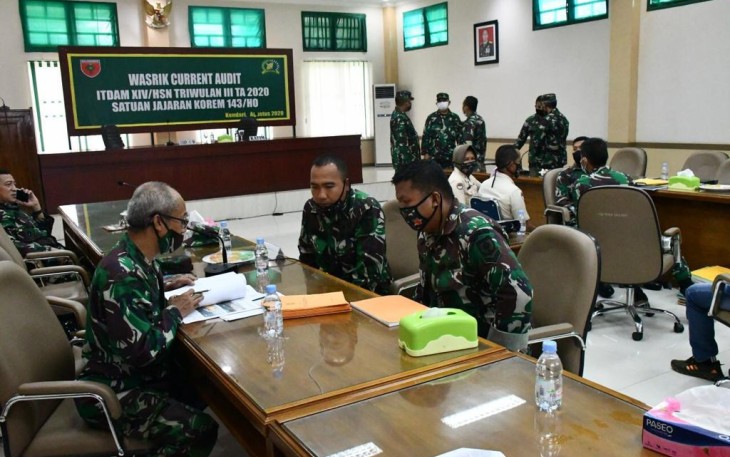 Wasrik Current  Audit Itdam XIV/Hsn Sambangi Korem 143/Halu Oleo Kendari