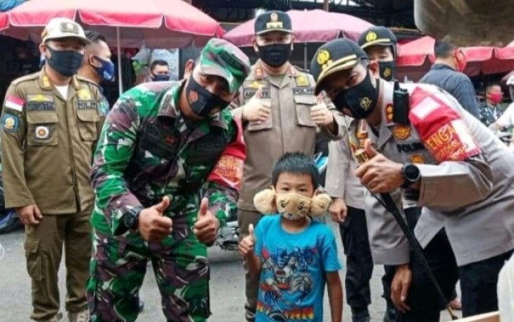 Tim Gabungan Polres OKI Perketat Penerapan Protokol Kesehatan